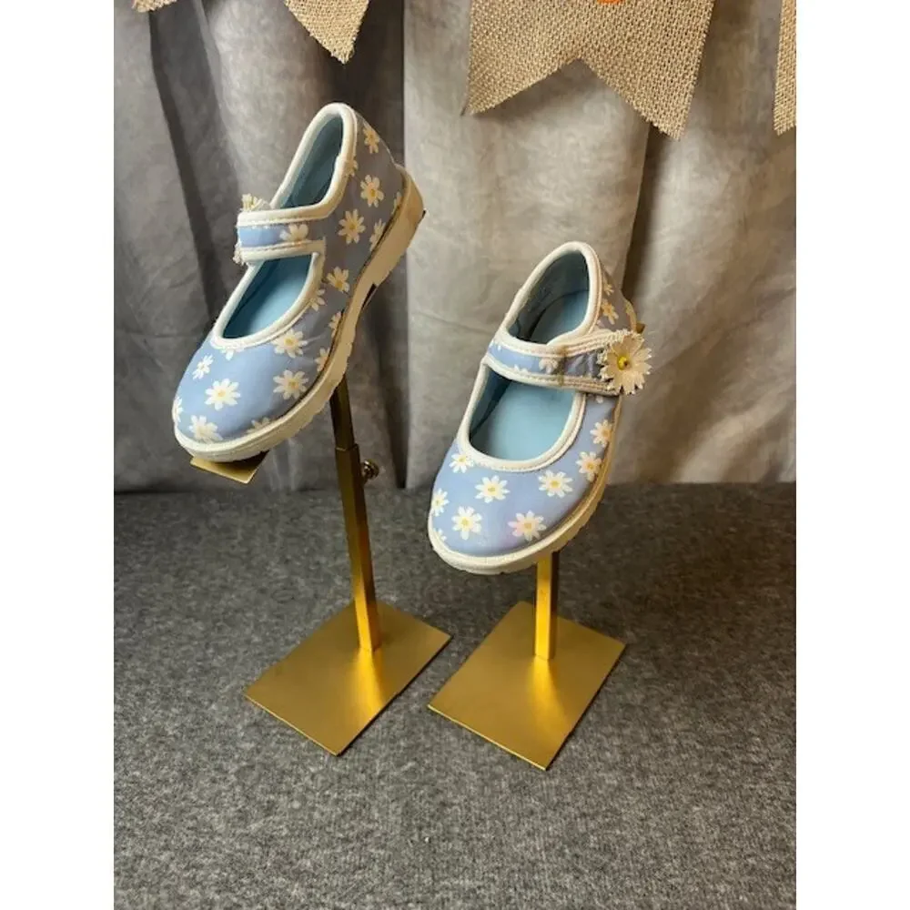 Tucker + Tate Girl Mallie Mary Jane Flat Shoes sz 8 Blue
